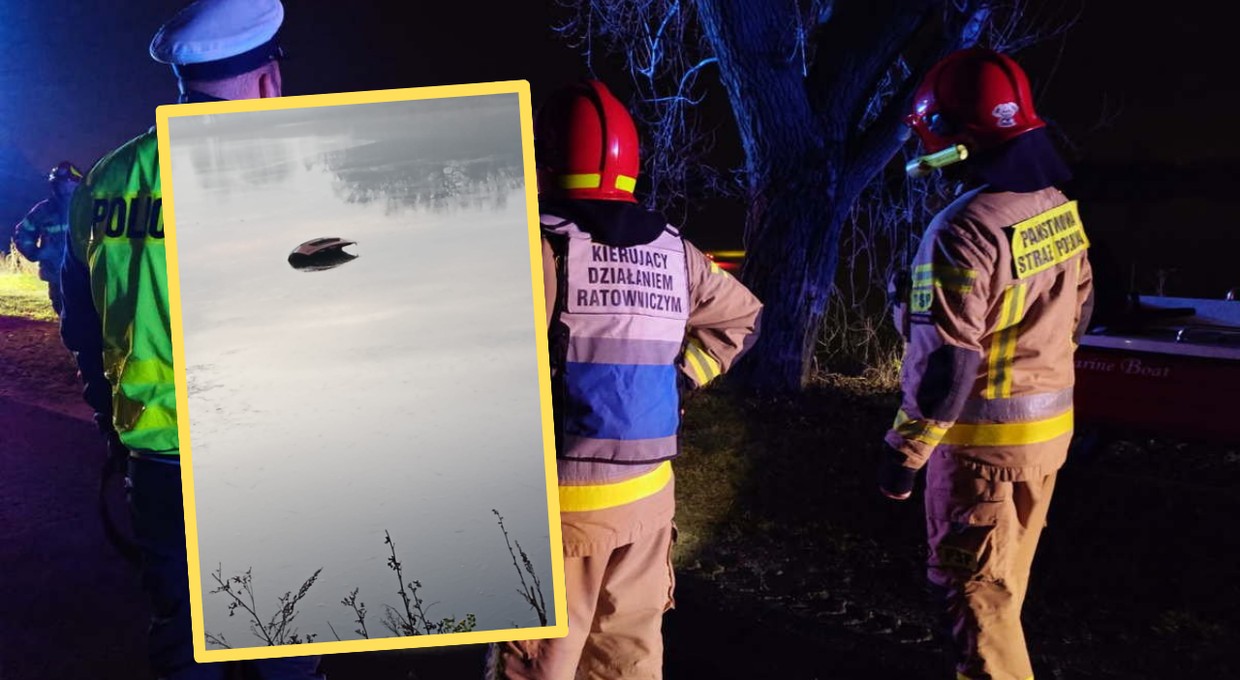 Jechał "elektrykiem", kiedy na drogę wybiegła sarna. Na jego nieszczęście tuż obok był staw