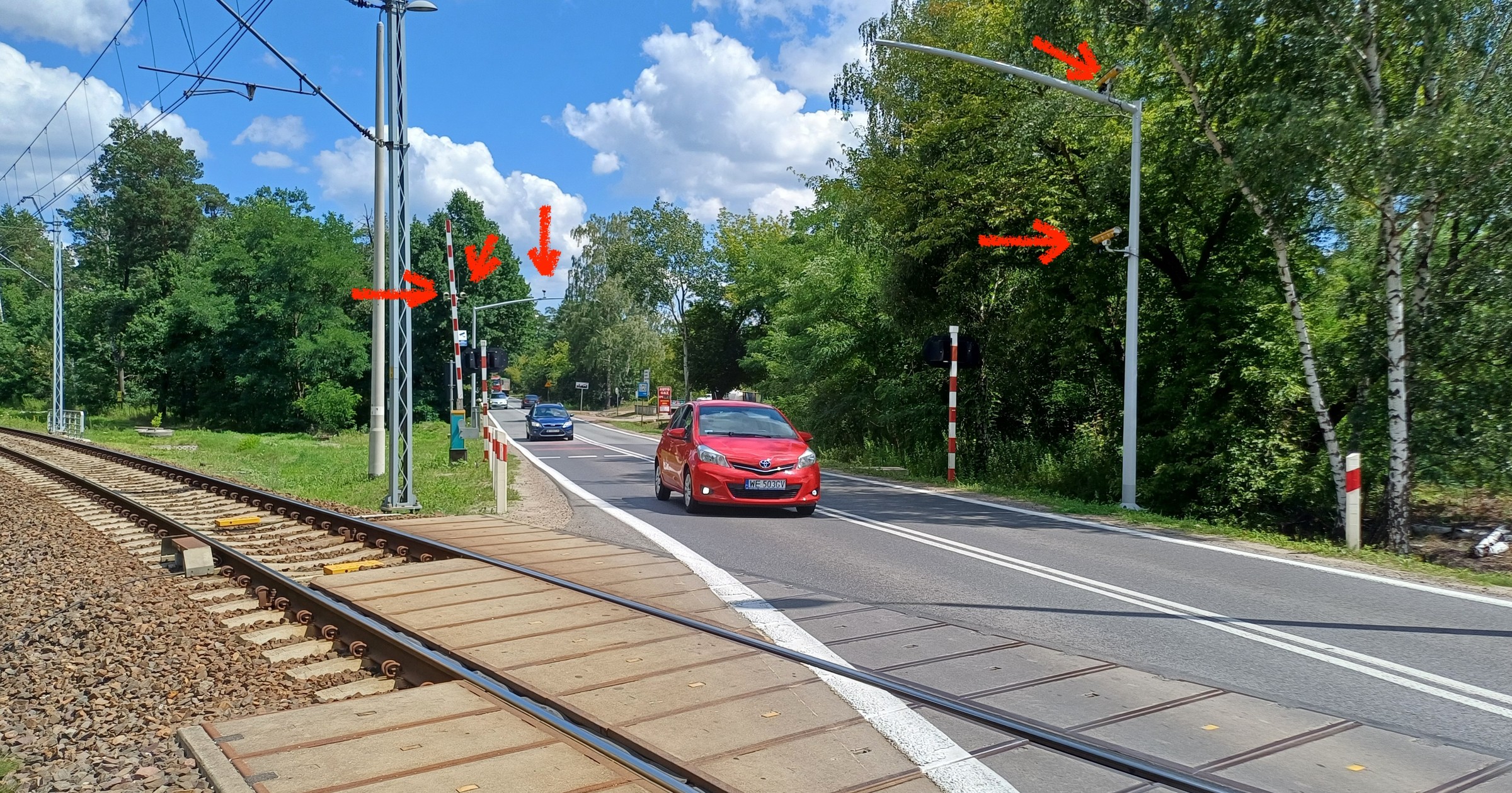 System RedLight na przejeździe kolejowym