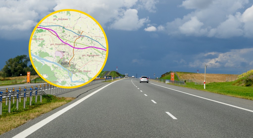 Droga S10 koło Płocka