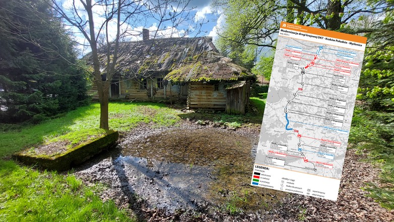 Transport chałupy z zakopianki do Nowej Huty