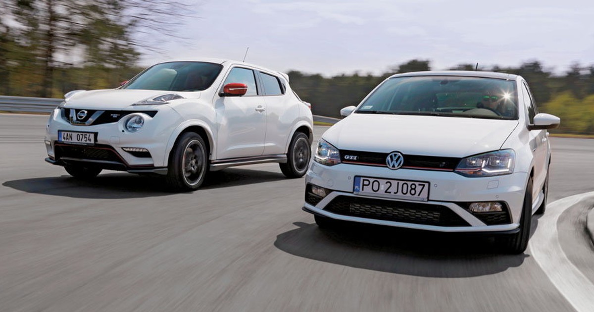 Niby są inne, a jednak... - Nissan Juke Nismo RS kontra VW Polo GTI