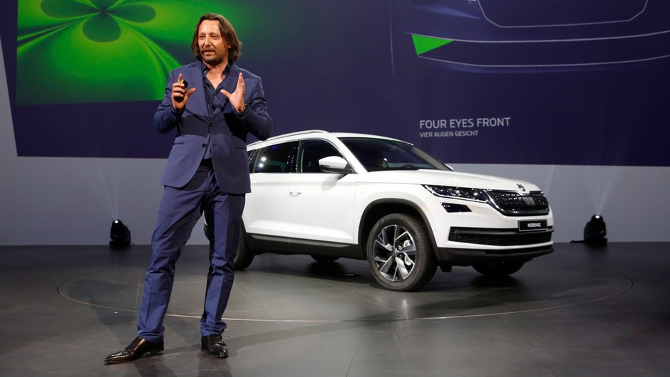 Jozef Kabaň podczas premiery Škody Kodiaq