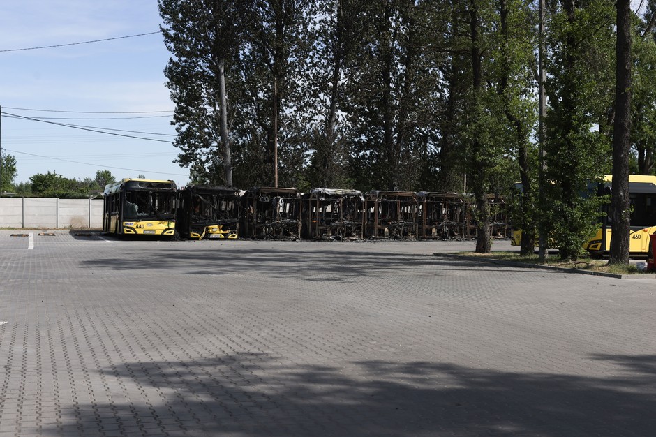 W Bytomiu spłonęło 10 autobusów. Biegły wydał opinię