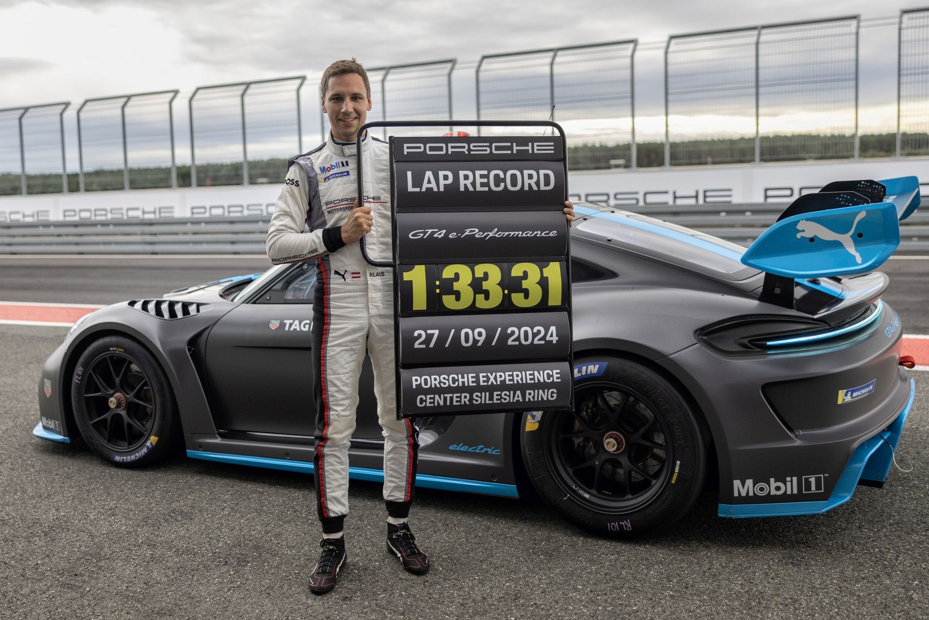 Porsche GT4 e-Performance ustanowiło rekord na torze Silesia Ring