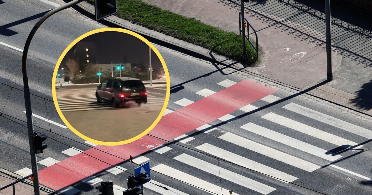 Wjechał samochodem na przejście dla pieszych (fot. x.com/Stop_Cham)