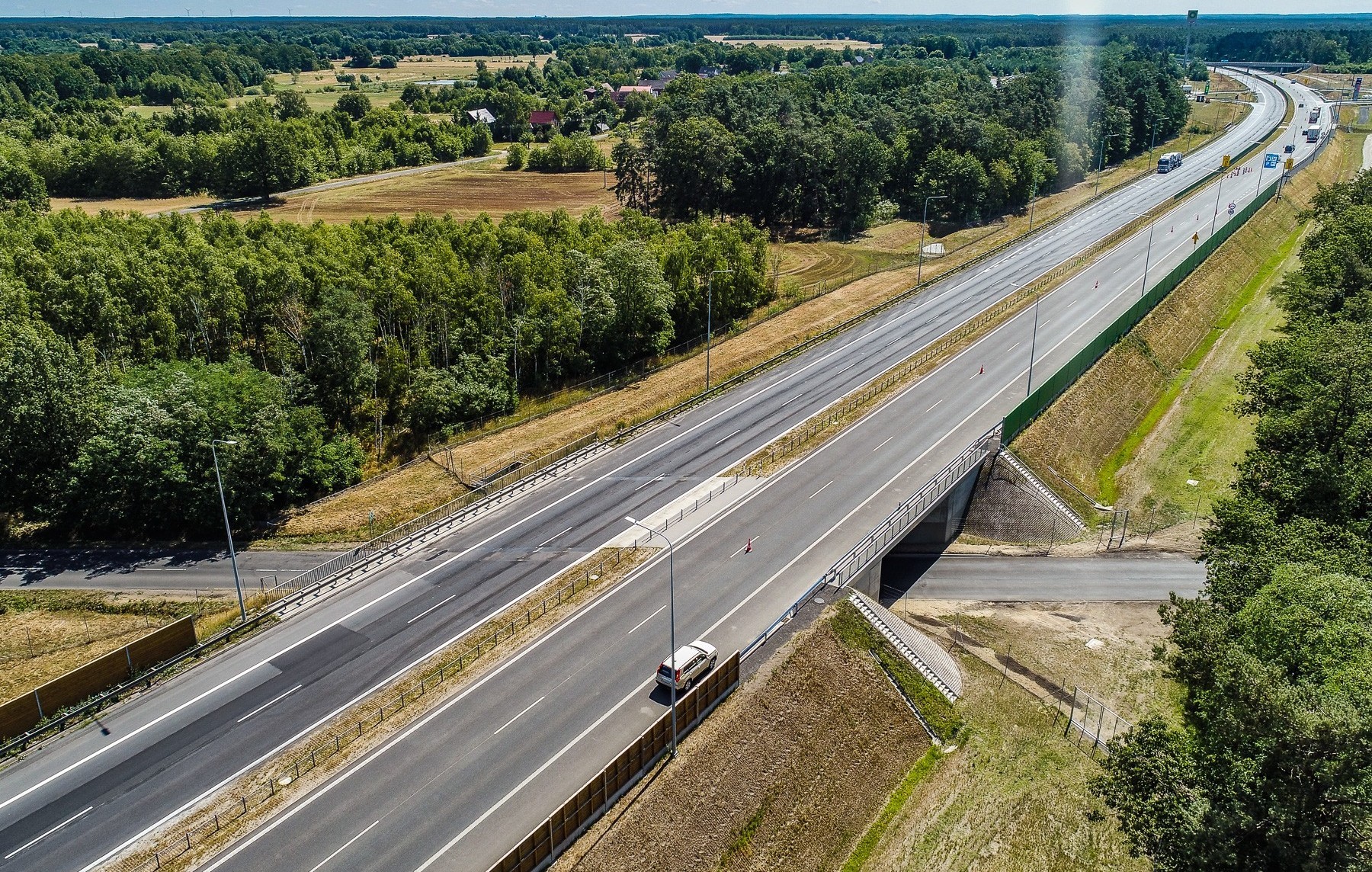 Autostrada A18 w kierunku Wrocławia