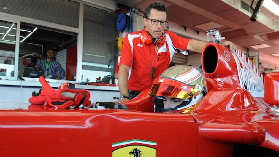 Bartłomiej Mirecki na testach Ferrari Driver Academy