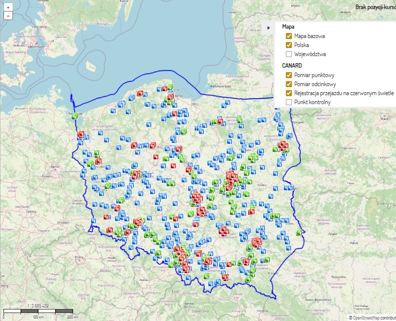Mapa CANARD stan na 20.02.2026 r.