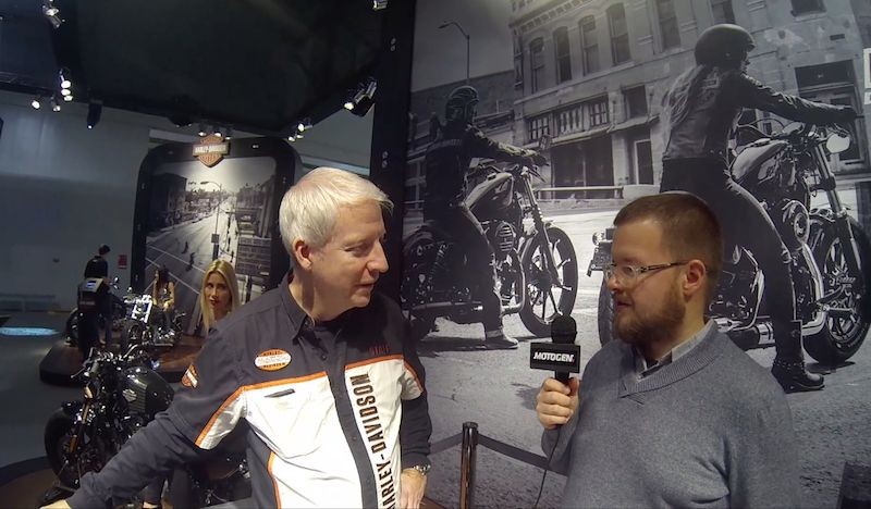 Rob Lindley z Harleya-Davidsona w rozmowie z Wojciechem Grzesiakiem