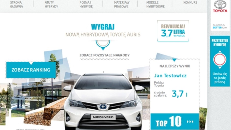 Toyota - konkurs