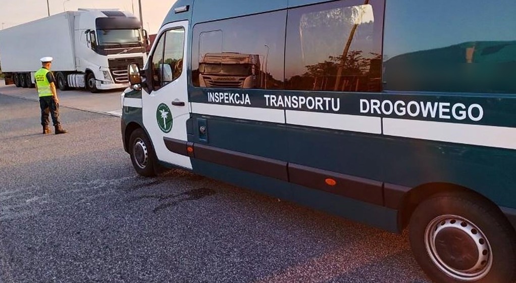 Kontrola ITD (autostrada A1 w pobliżu Torunia; sierpień 2024 r.)