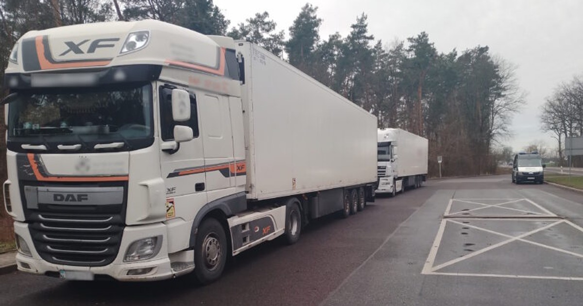 Kontrola tirów z frytkami i zaskakująco długa lista naruszeń
