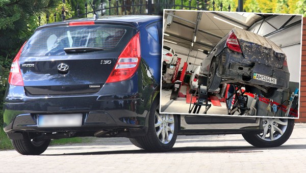 Ostrzelany Hyundai z Mariupola jest już w serwisie. Polacy naprawiają go za darmo