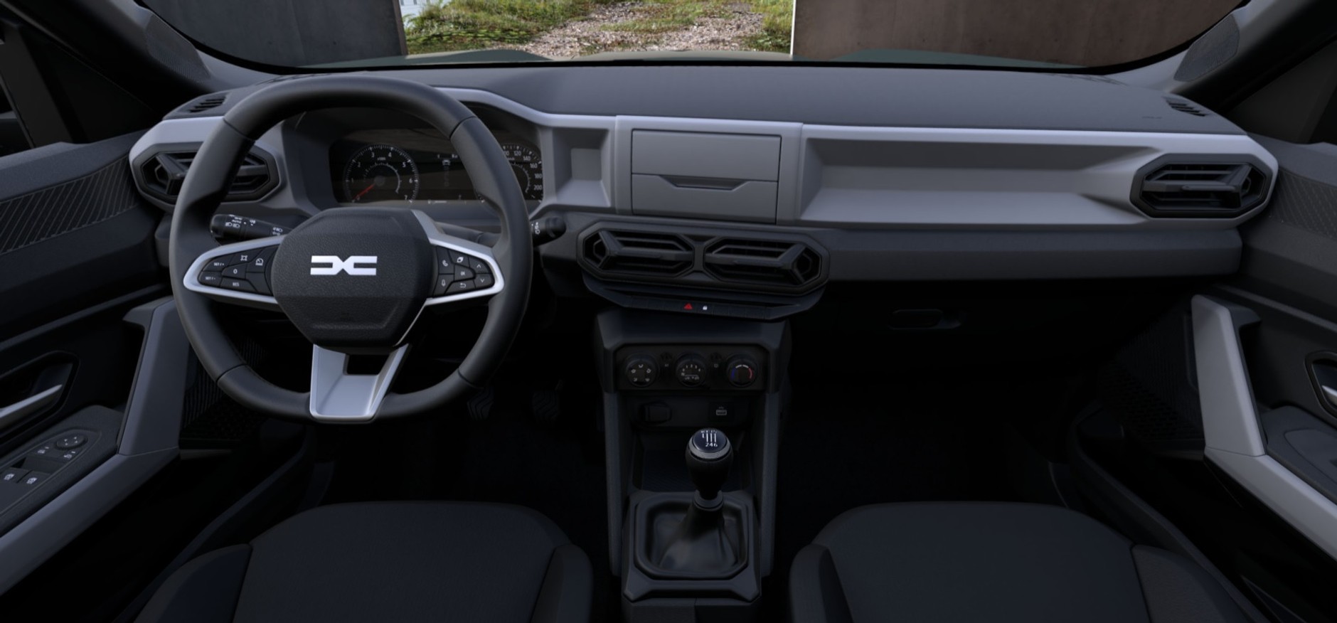 Deska rozdzielcza podstawowej Dacii Duster
