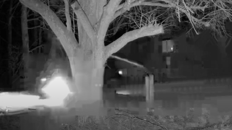 Zrzut ekranu z nagrania incydentu na granicy