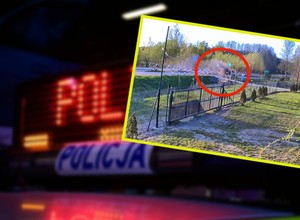 Dosłownie przeleciał przez ścieżkę rowerową swoim renault. Policja pokazała nagranie