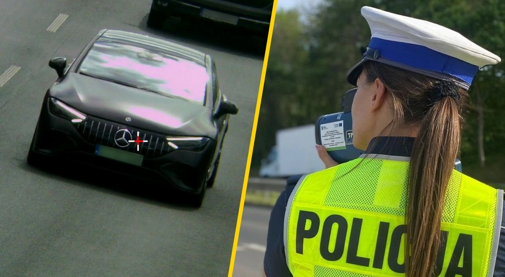 Kontrola drogowa. Policjanci sprawdzali bezpieczną odległość