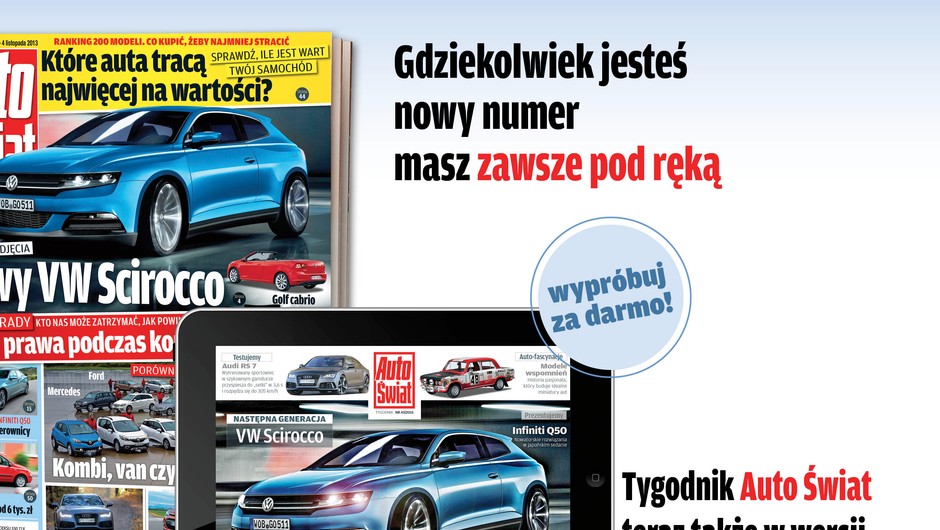 Auto Świat 45/2013 także na tabletach