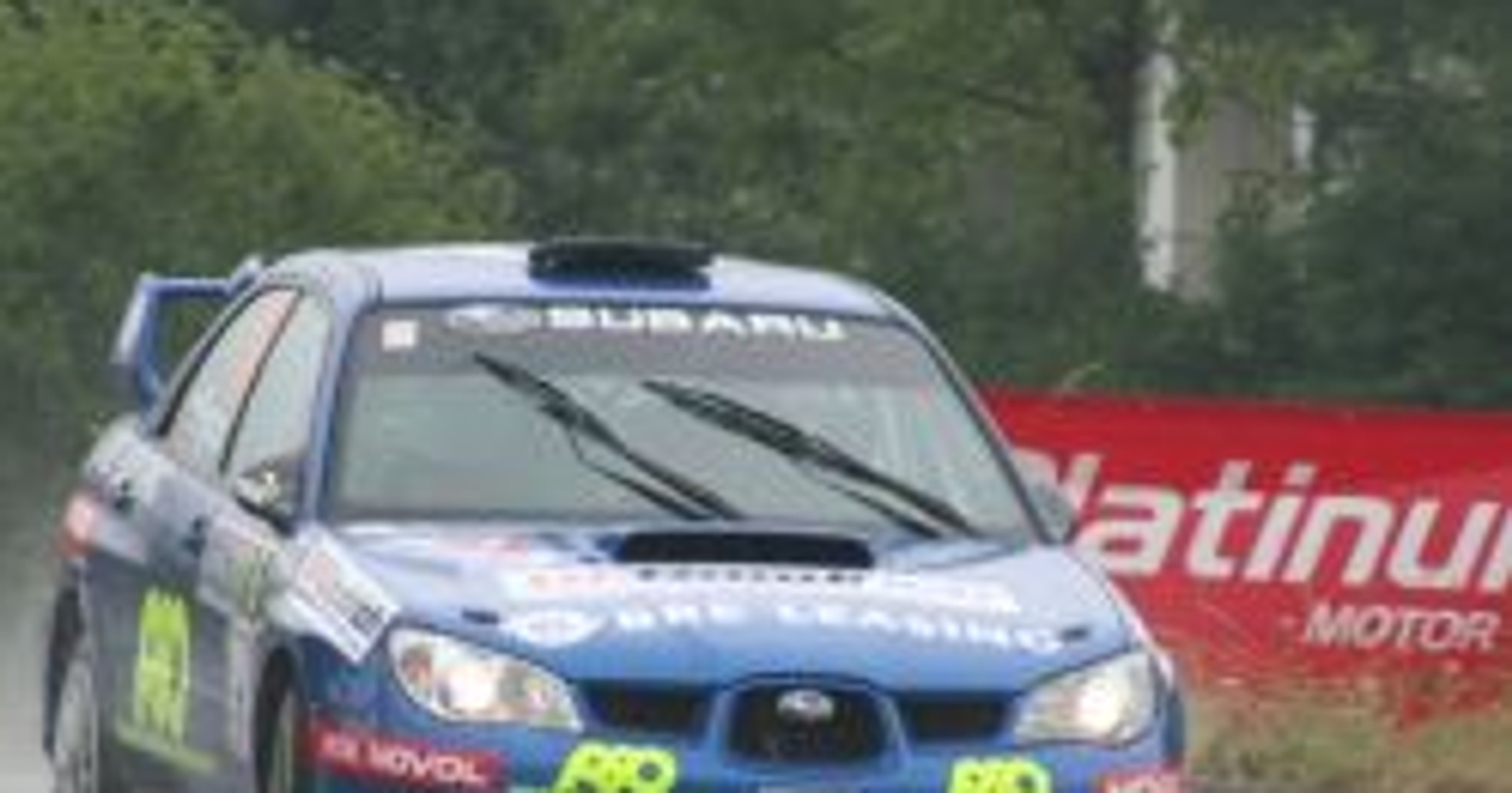 Rajd Karkonoski 2008: spłonęło Subaru Frycza!