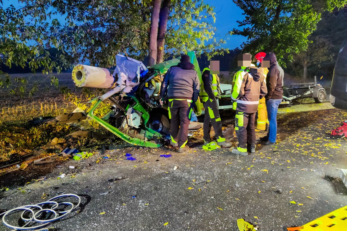 Tragiczny wypadek lawety w okolicach Chrząstowa
