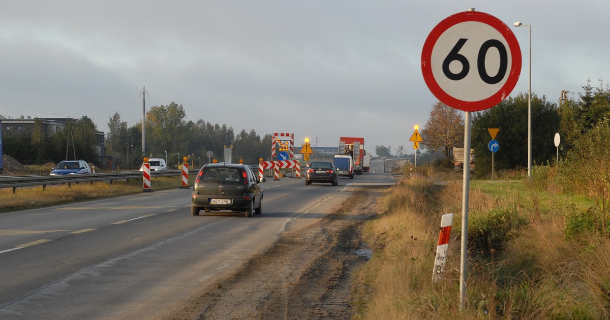 Ograniczenie prędkości 60 km/h