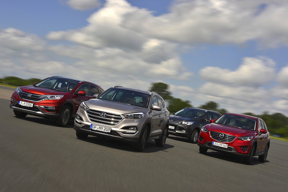Ford Kuga, Honda CR-V, Hyundai Tucson, Mazda CX-5