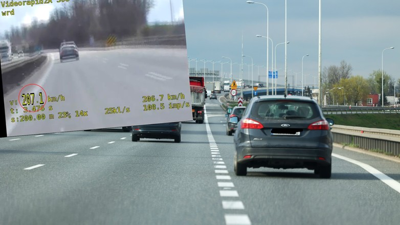 Autostrada A4 – jazda za zbyt szybkim kierowcą