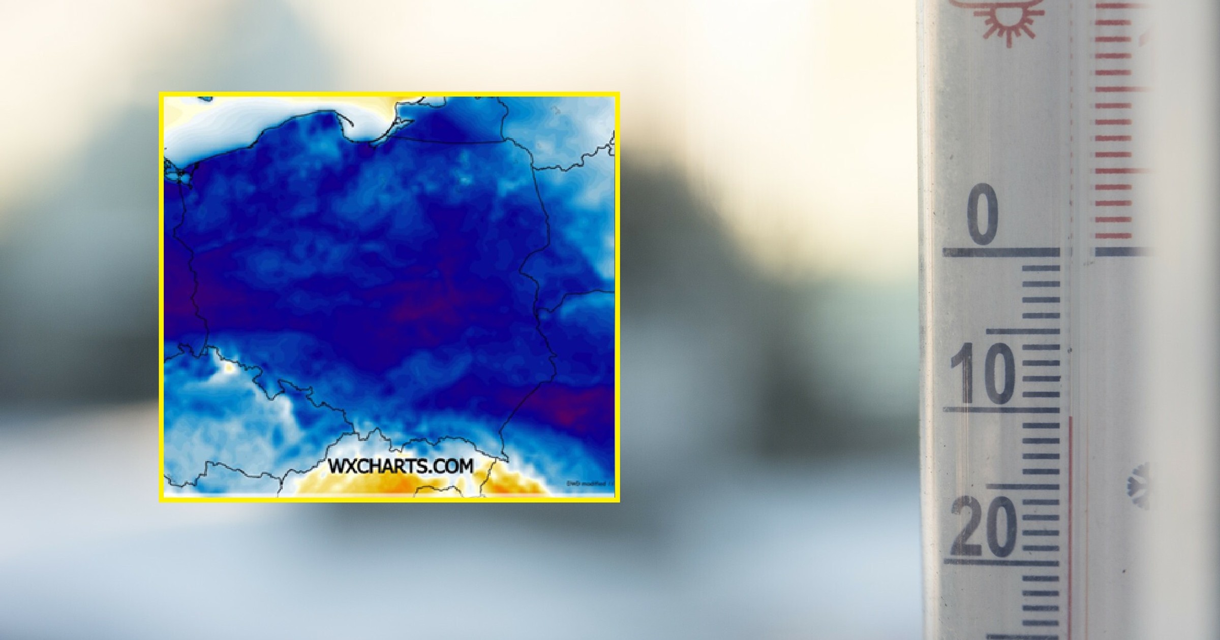 Zimowa pogoda zaatakuje wkrótce Polskę. W te dni mróz będzie najsilniejszy (mapa: wxcharts.com)