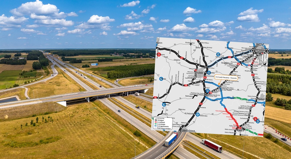 Węzeł Łódź Południe — to tu znajdzie się jeden z końców łącznika dla drogi ekspresowej S8