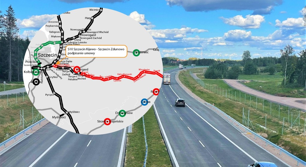 Droga S10 pod Szczecinem