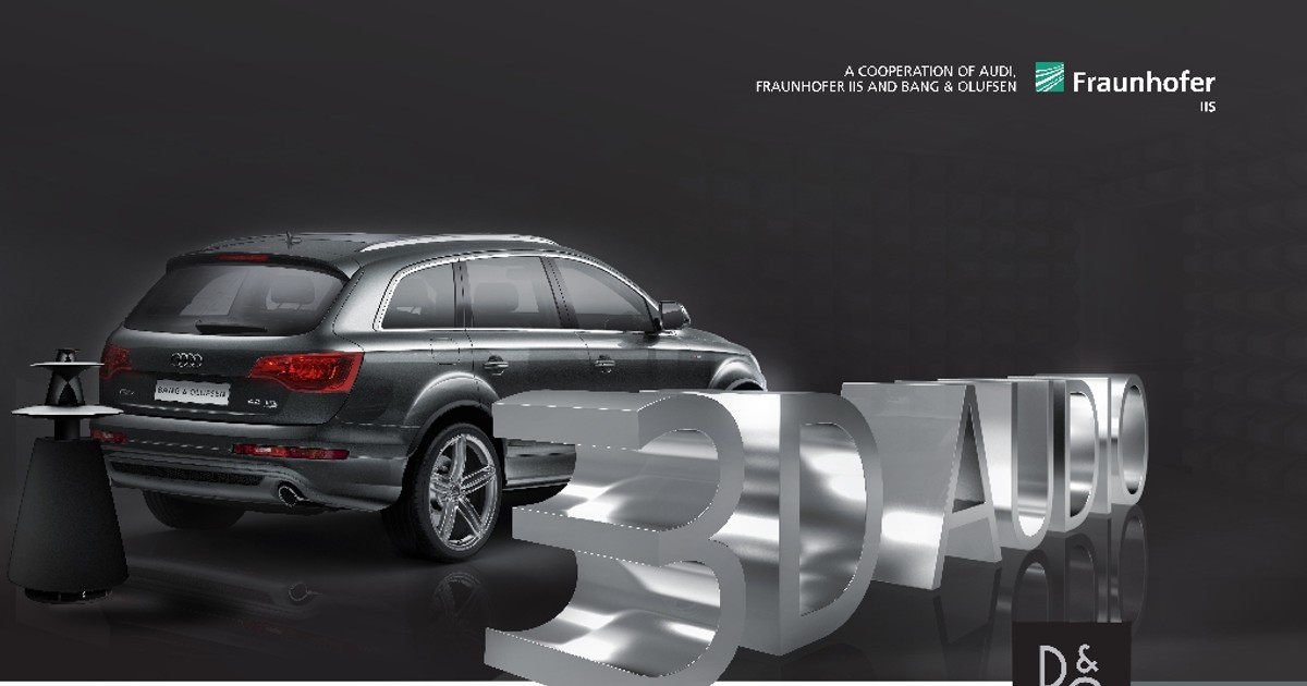 Audi: koncept systemu audio 3D
