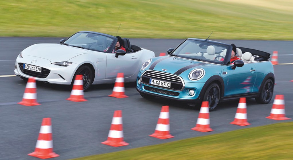 Mini Cooper Cabrio kontra Mazda MX-5 - kabriolety pełne radości