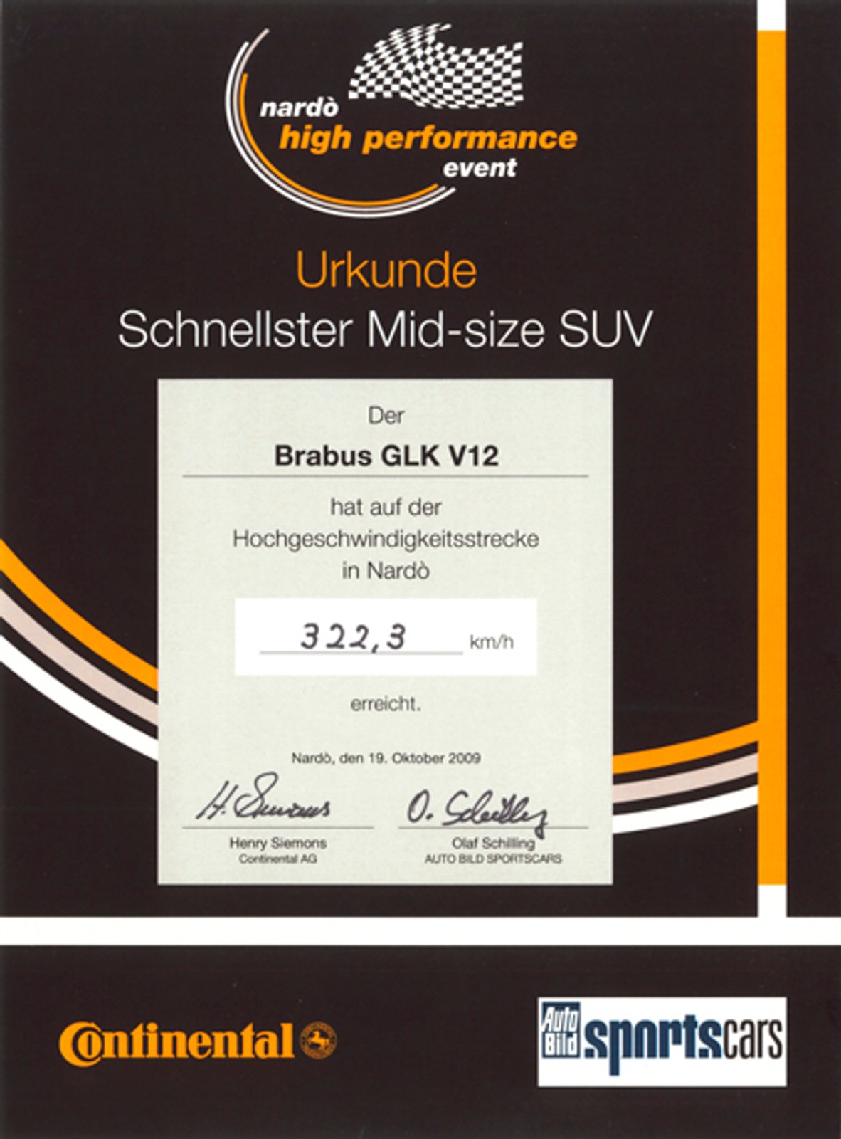 Najszybszy SUV świata to Mercedes GLK Brabus V12