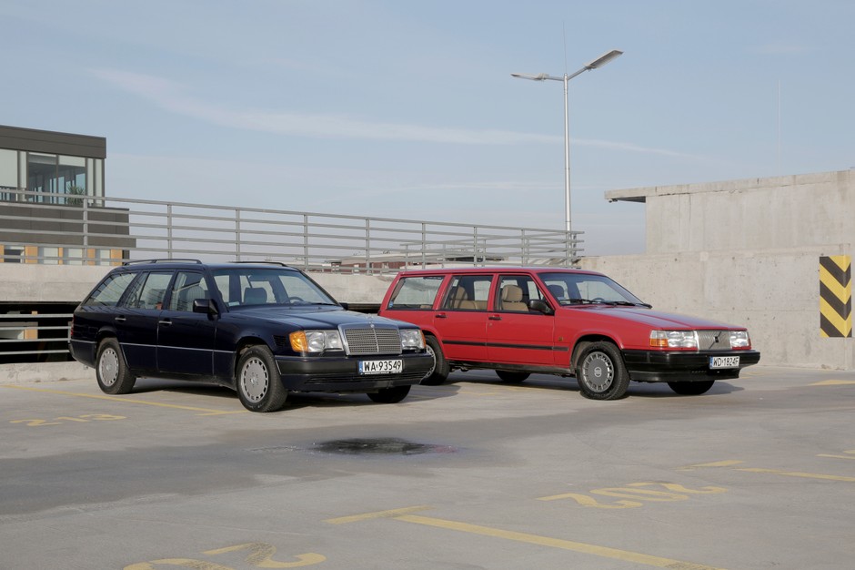 Mercedes S124 kontra Volvo 740 kombi