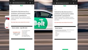 Bolt uczy kierowców, jak się zachowywać wobec pasażerów. Stworzył dla nich quiz 