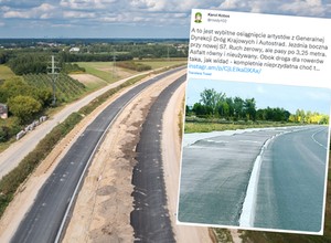 "Falująca" droga dla rowerów przy trasie S7. Zaskakujące rozwiązanie