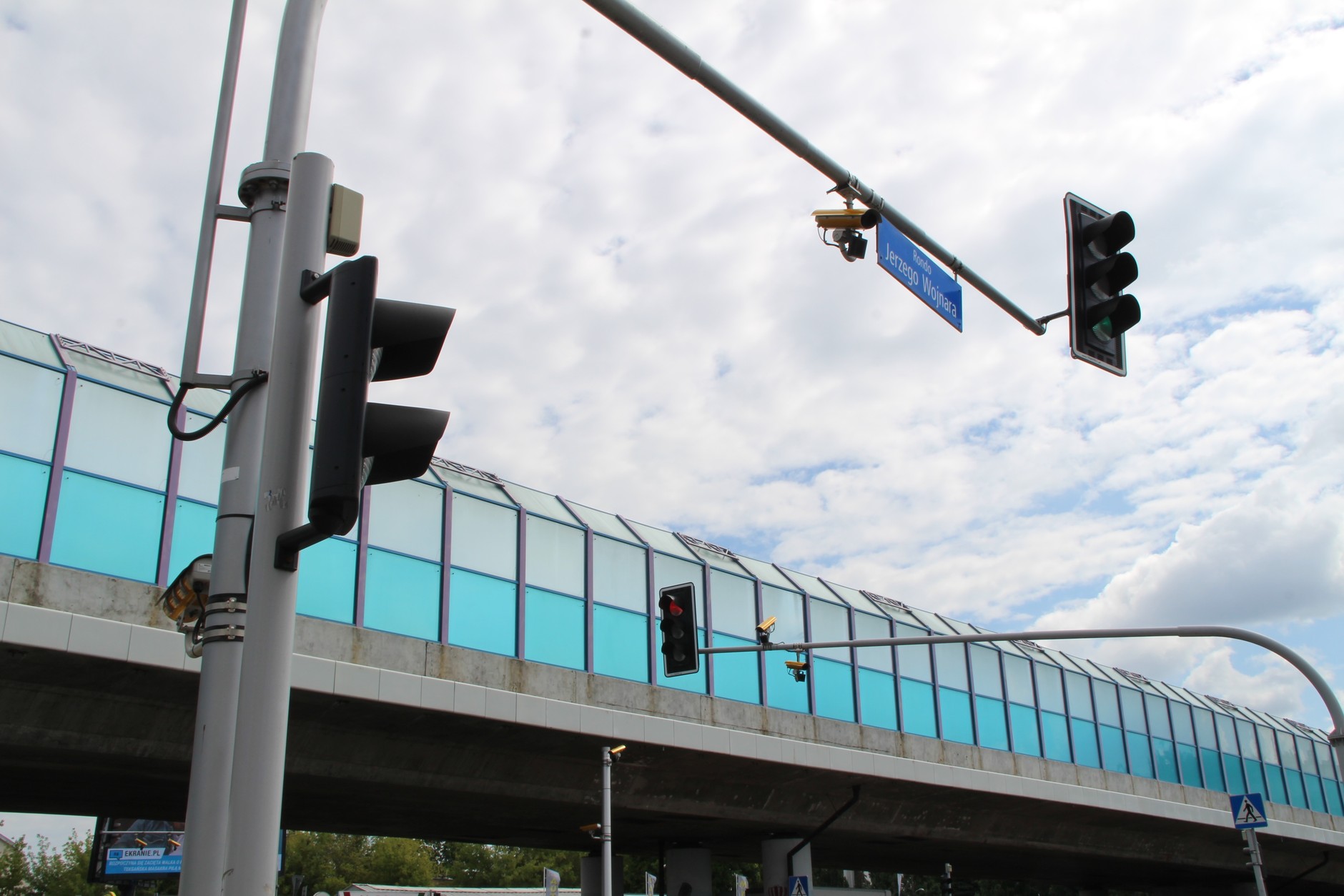 System RedLight na skrzyżowaniu w Warszawie