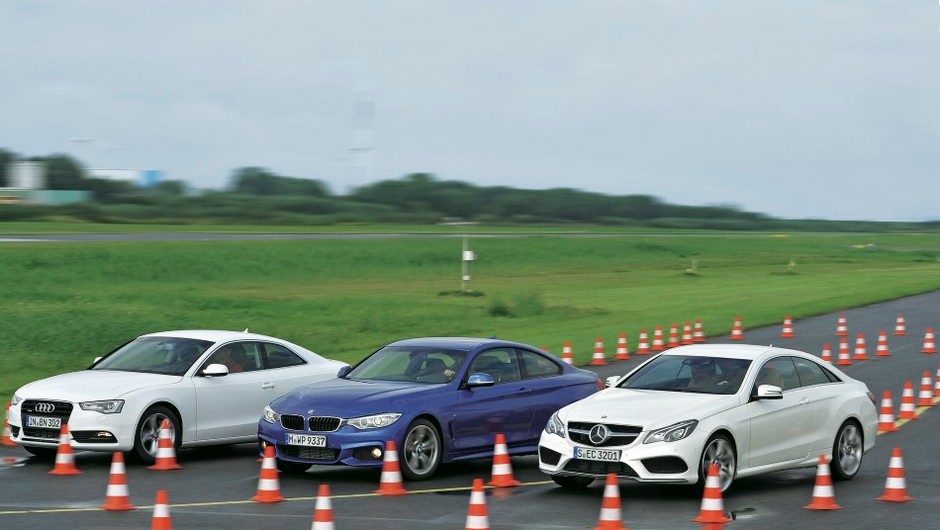 BMW 428i kontra audi A5 i Mercedes E 250 Coupe