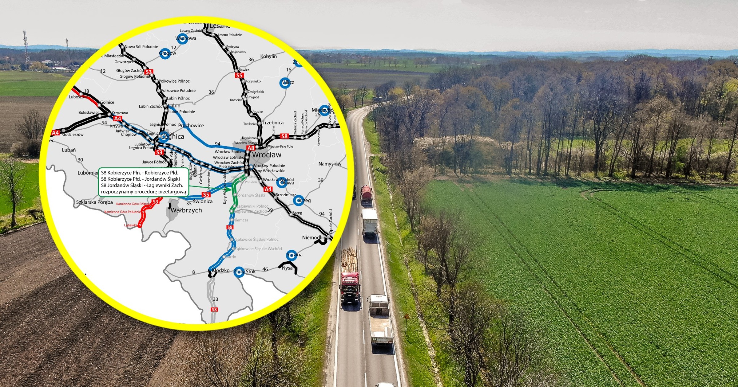 Trasa S8 od Wrocławia do Łagiewnik