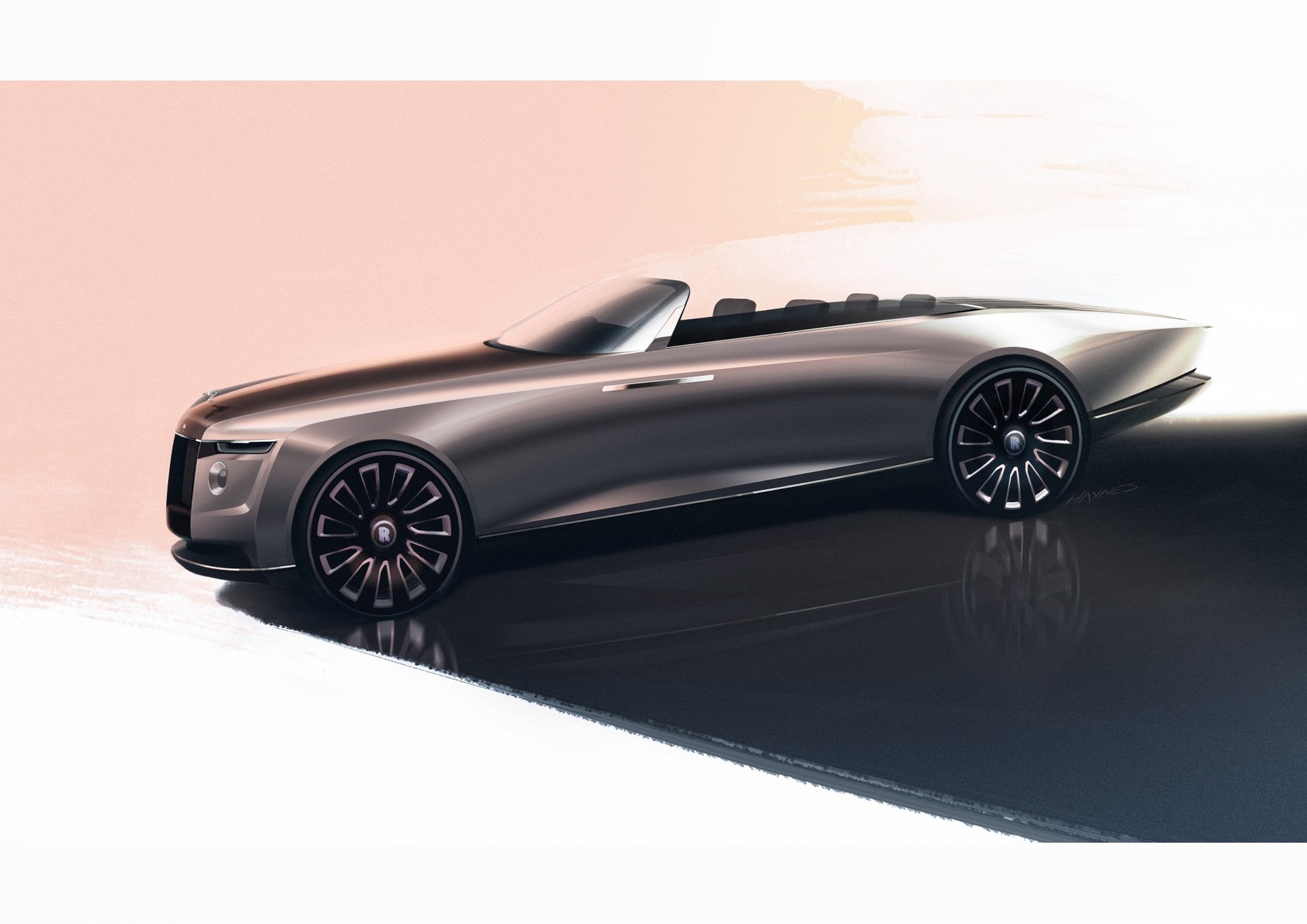 Drugi z serii zaledwie trzech Rolls-Royce'ów Boat Tail