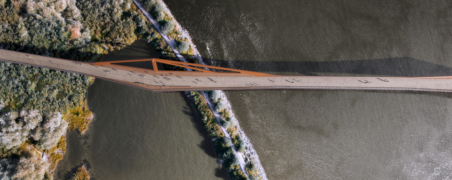 Kładka pieszo-rowerowa w Warszawie