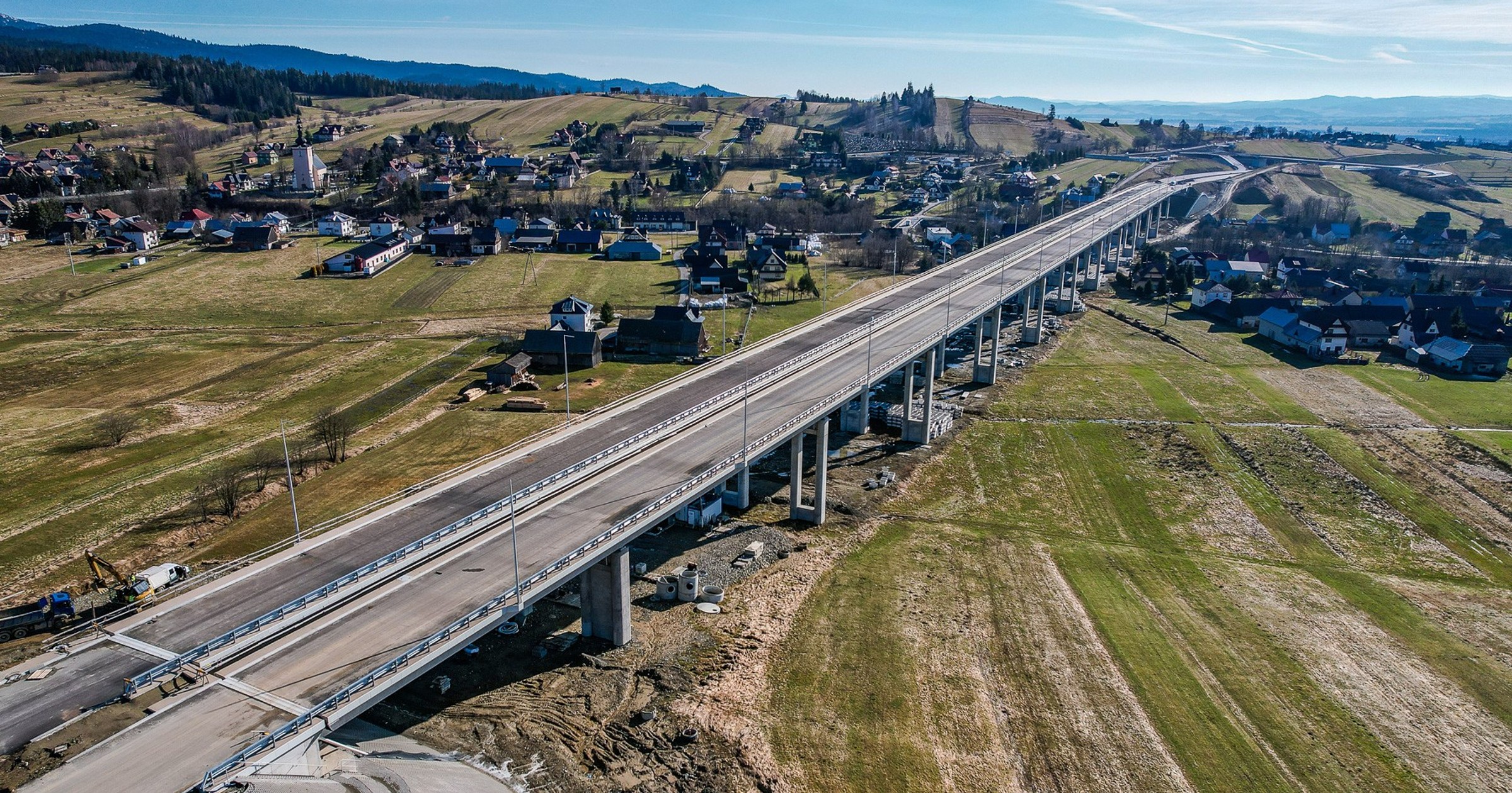 DK47 Rdzawka — Nowy Targ. Estakada we wsi Lasek