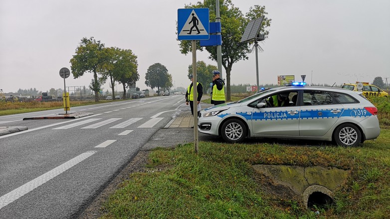 Policyjna kontrola przy DK2 w okolicach Siedlec