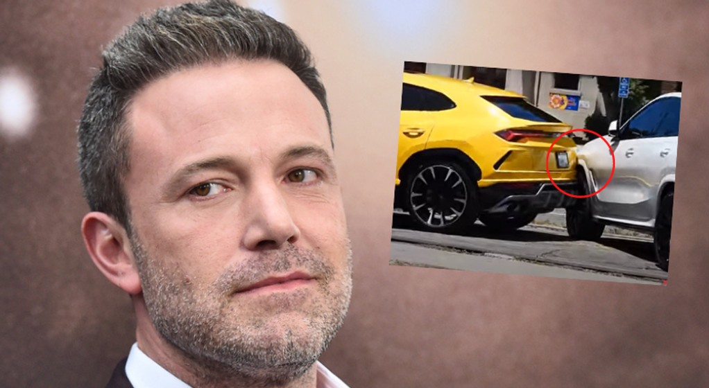 Ben Affleck pozwolił 10-letniemu synowi wsiąść za kierownicę Lamborghini Ursusa, ale tego się nie spodziewał (Screen: YouTube/x17online)