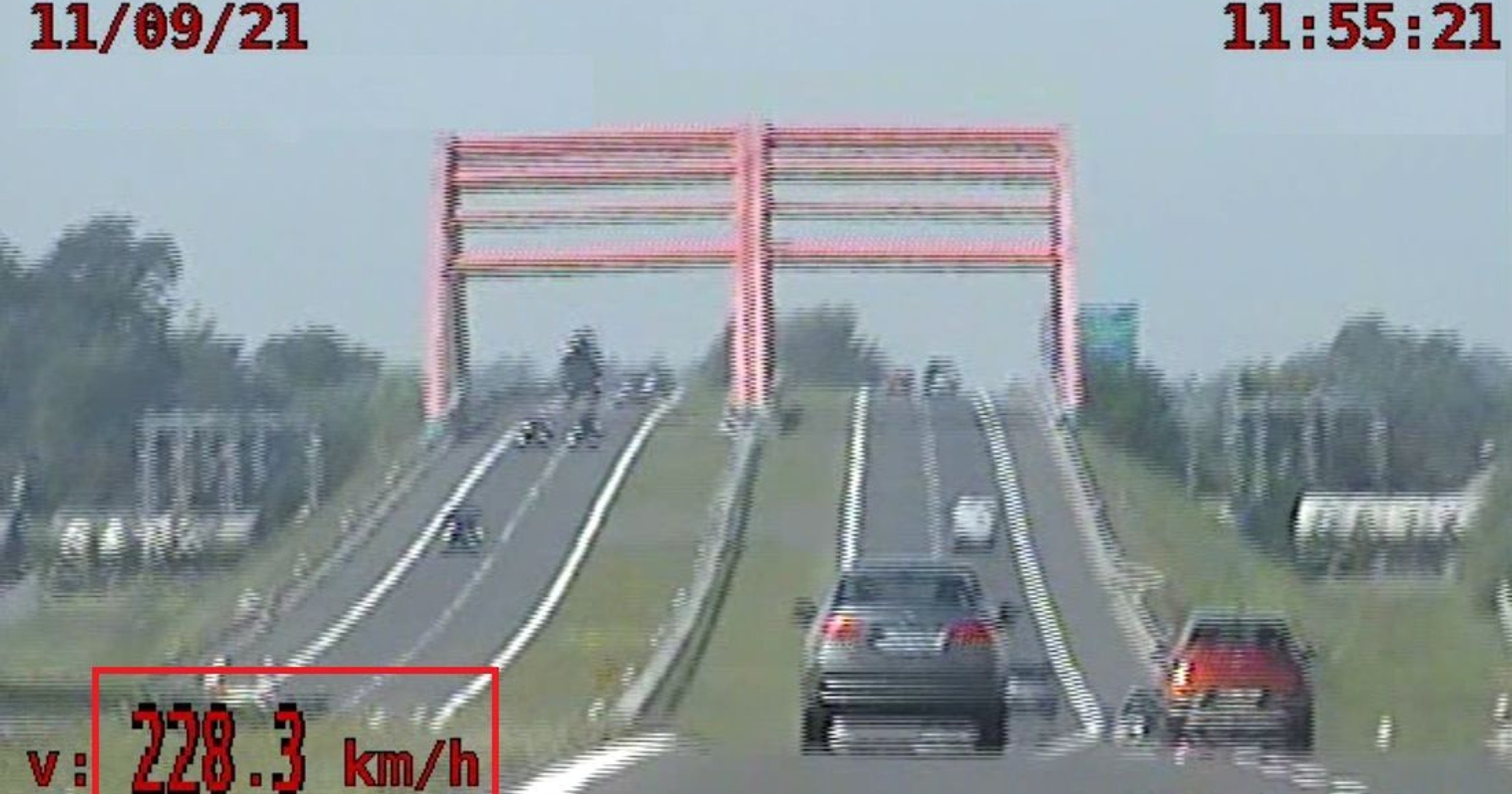 Przekroczenie prędkości nagranie policji