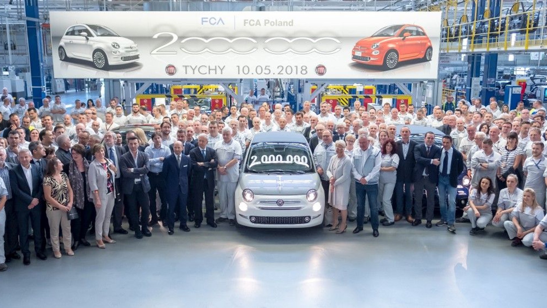 10 maja 2018 roku wyprodukowano dwumilionowy egzemplarz Fiat 500