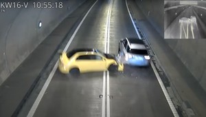 GDDKiA pokazało, jak doszło do wypadku w tunelu w Lalikach na S1. Sprawca gnał z prędkością ponad 170 km/h