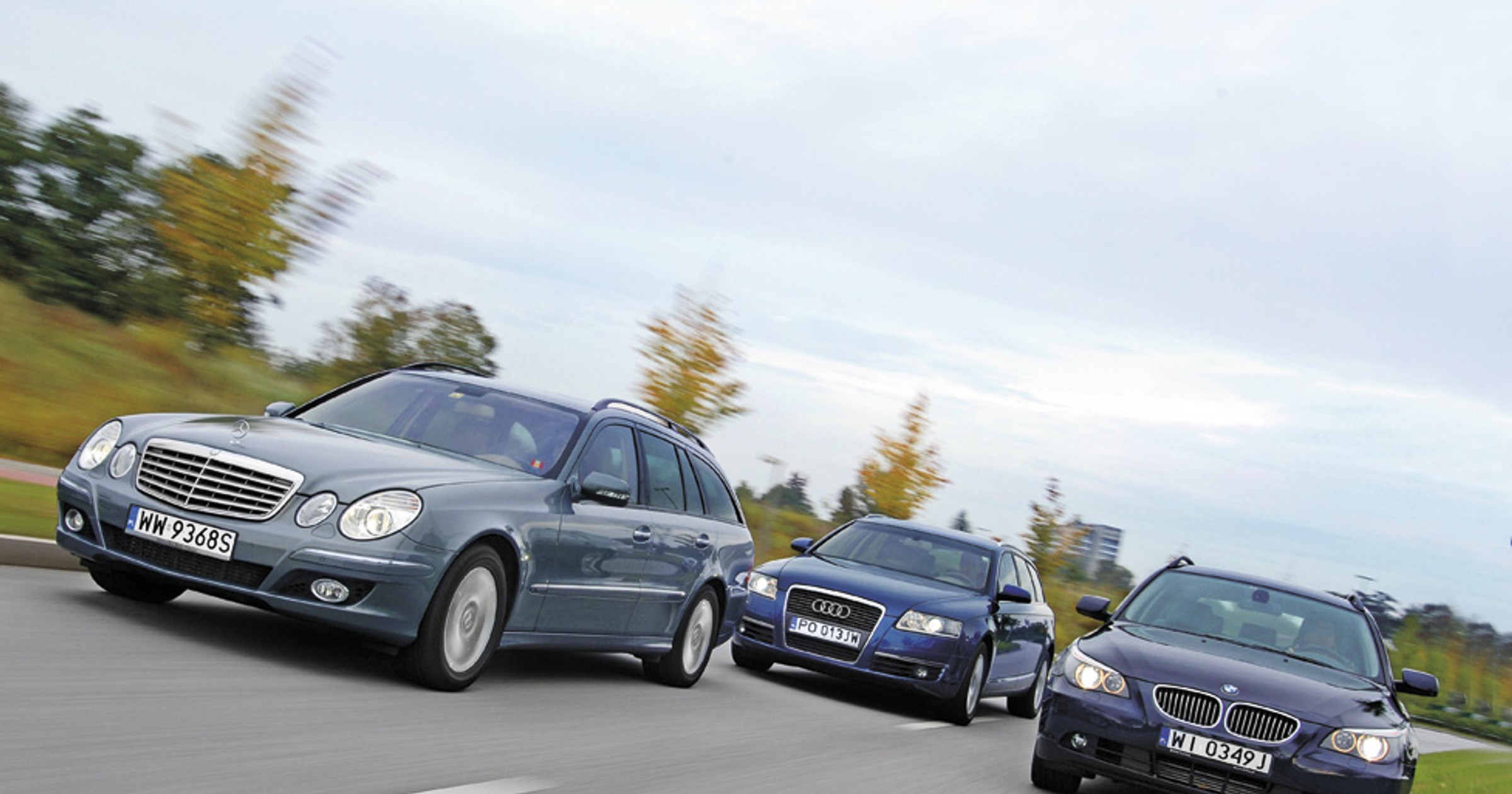 Audi A6, BMW 5, Mercedes E