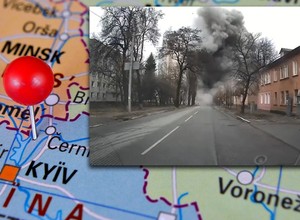 Ukraiński kierowca zarejestrował ostrzał rakietowy. Cudem ocalał