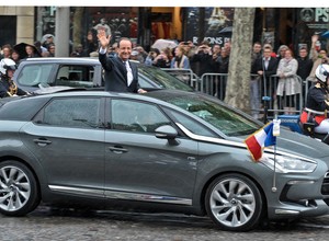 Francois Hollande w Citroënie DS5